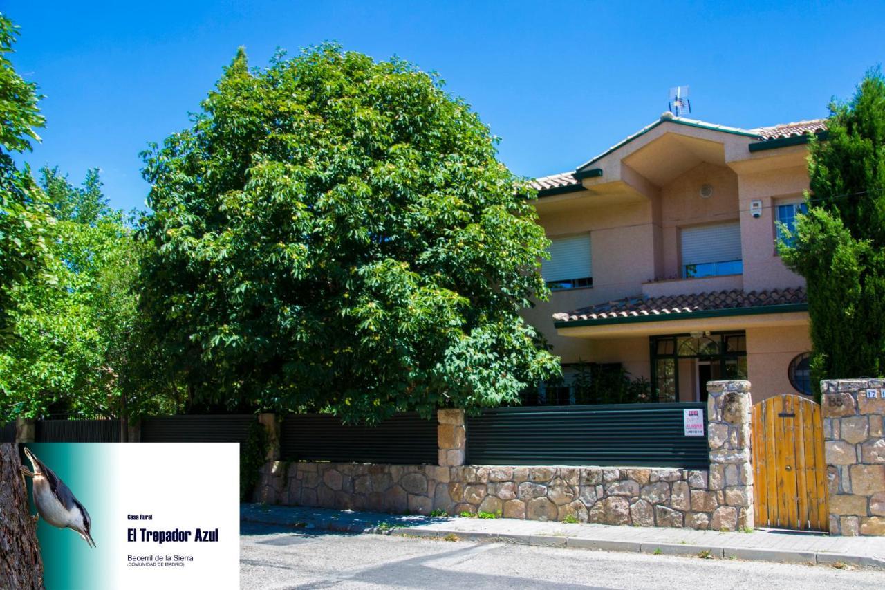 Casa Rural El Trepador Azul Futbolín Barbacoa 8 personas Becerril de la Sierra Exterior foto