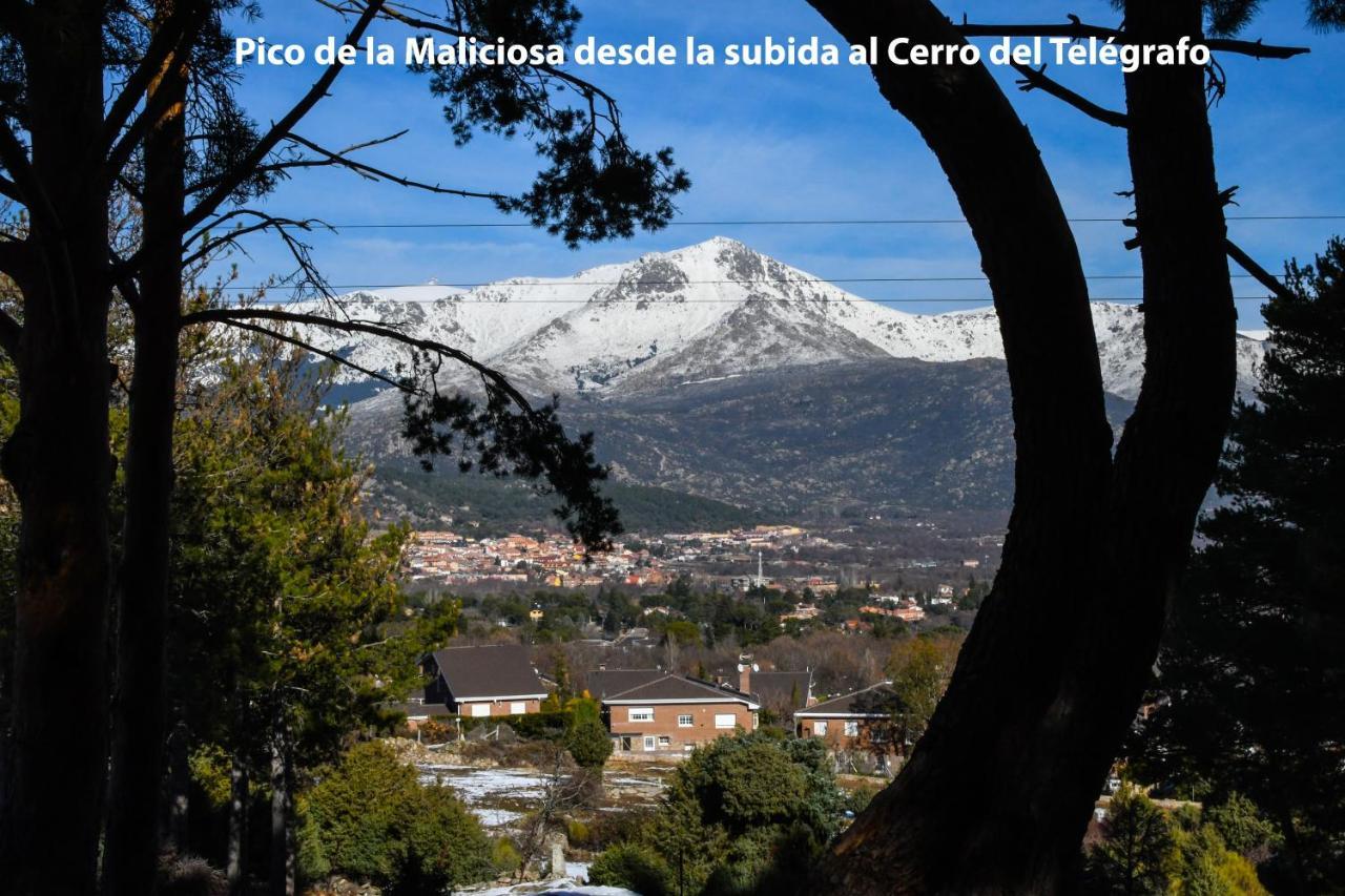 Casa Rural El Trepador Azul Futbolín Barbacoa 8 personas Becerril de la Sierra Exterior foto